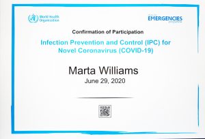 covid WHO certificate